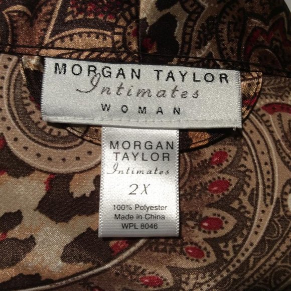 Morgan Taylor Intimates 2X Satiny Kimono robe NWOT - Picture 6 of 7